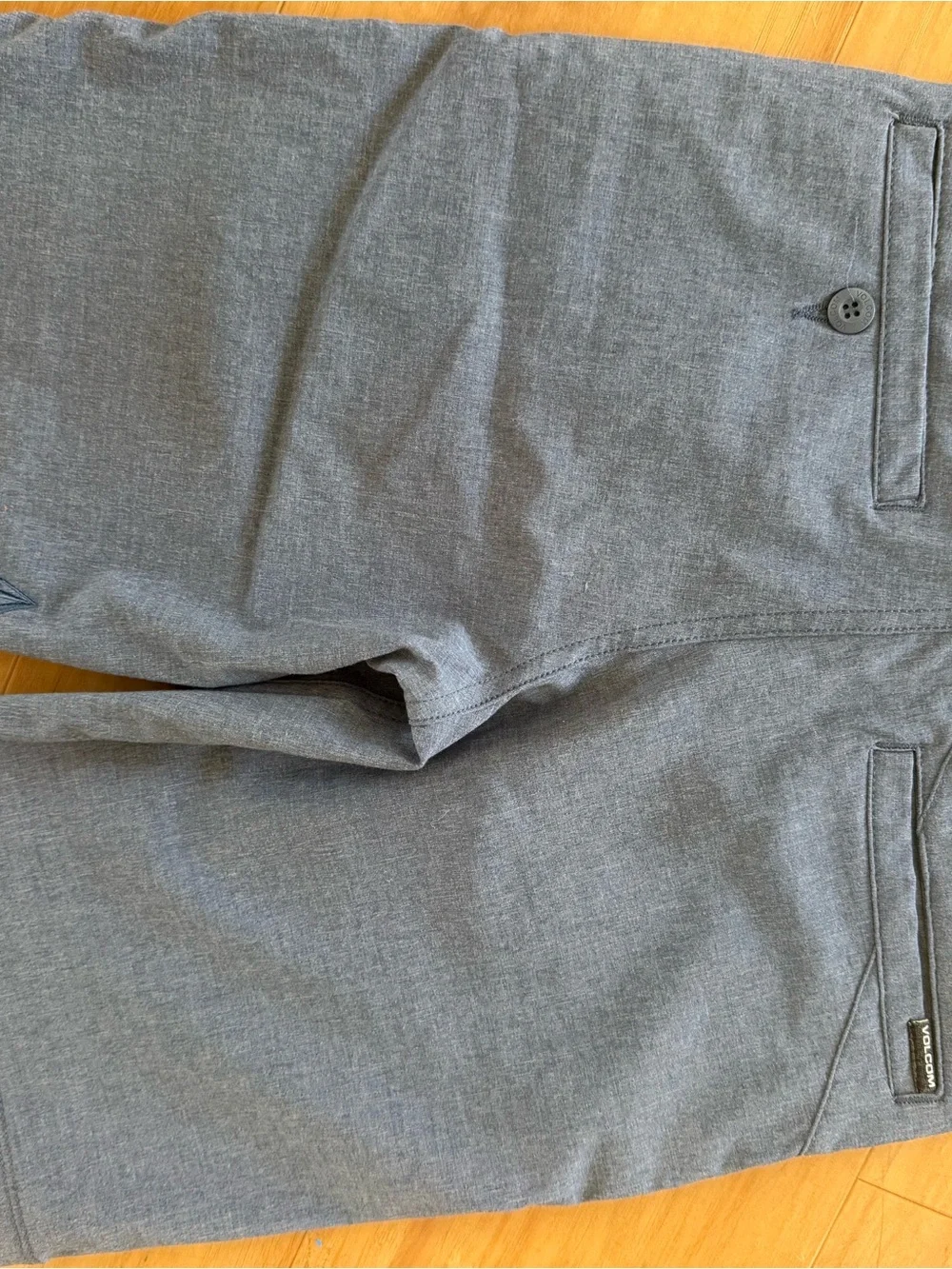 Volcom Boys Black Flat-Front Shorts